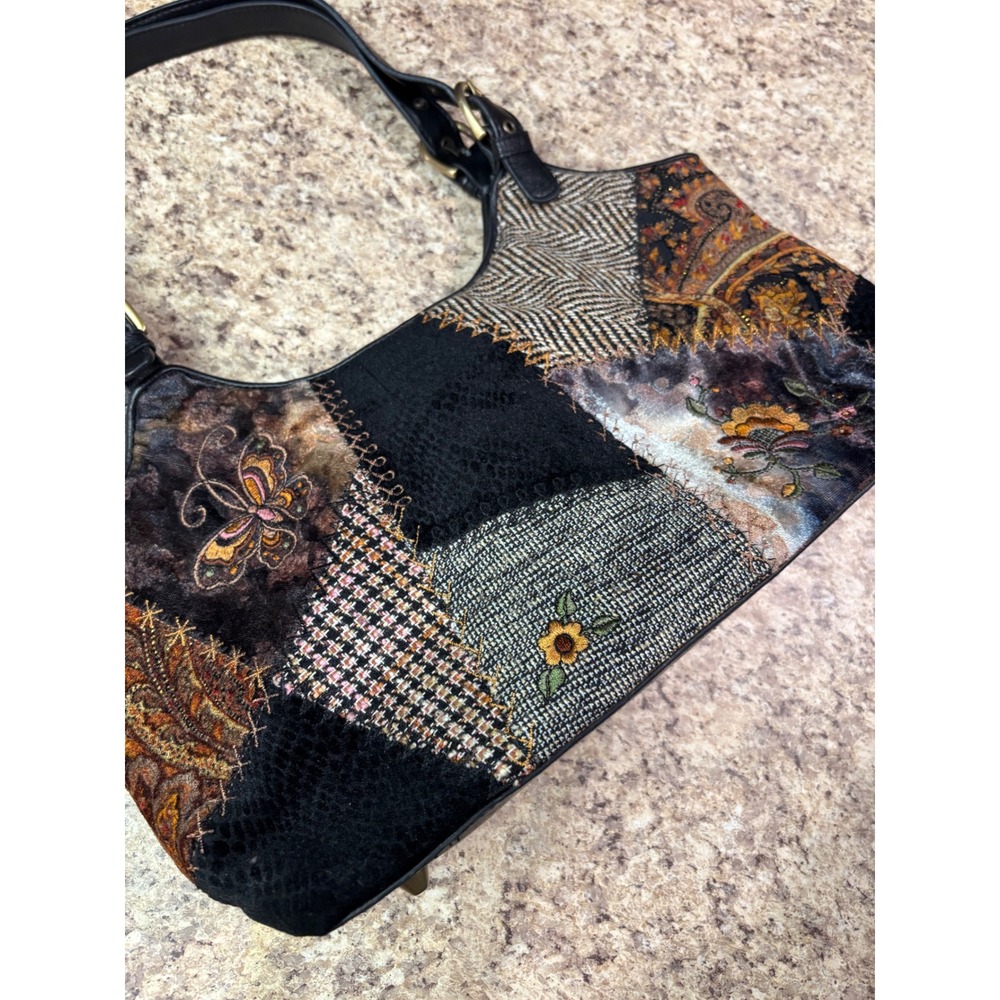 Unique Patchwork Shoulder Bag Hobo Boho Paisley B… - image 1
